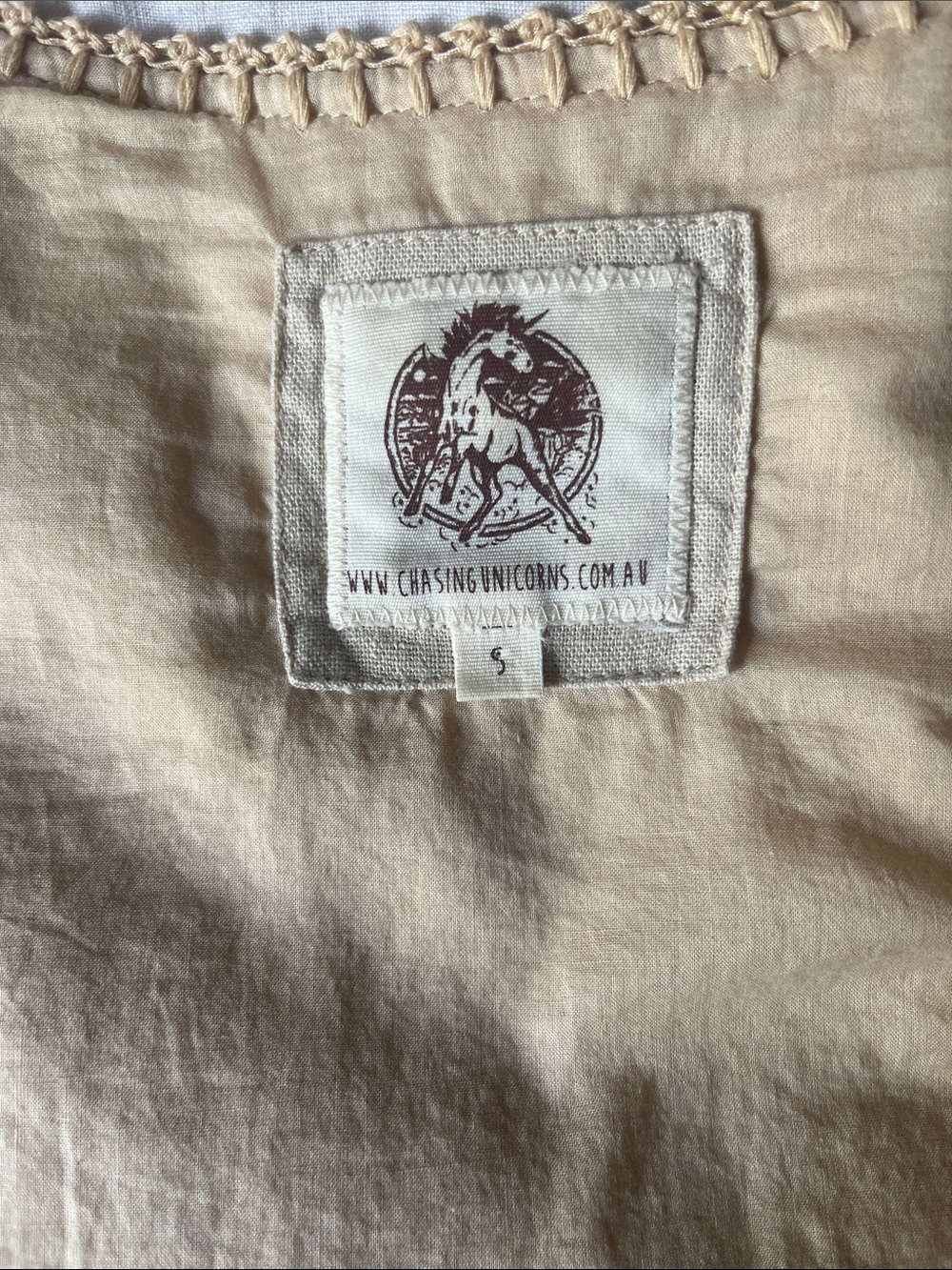Chasing Unicorns 🌸🌾 Road Less Traveled Embroidered Kimono Jacket sz S - Picture 14 of 17